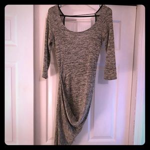 Grey high low dress